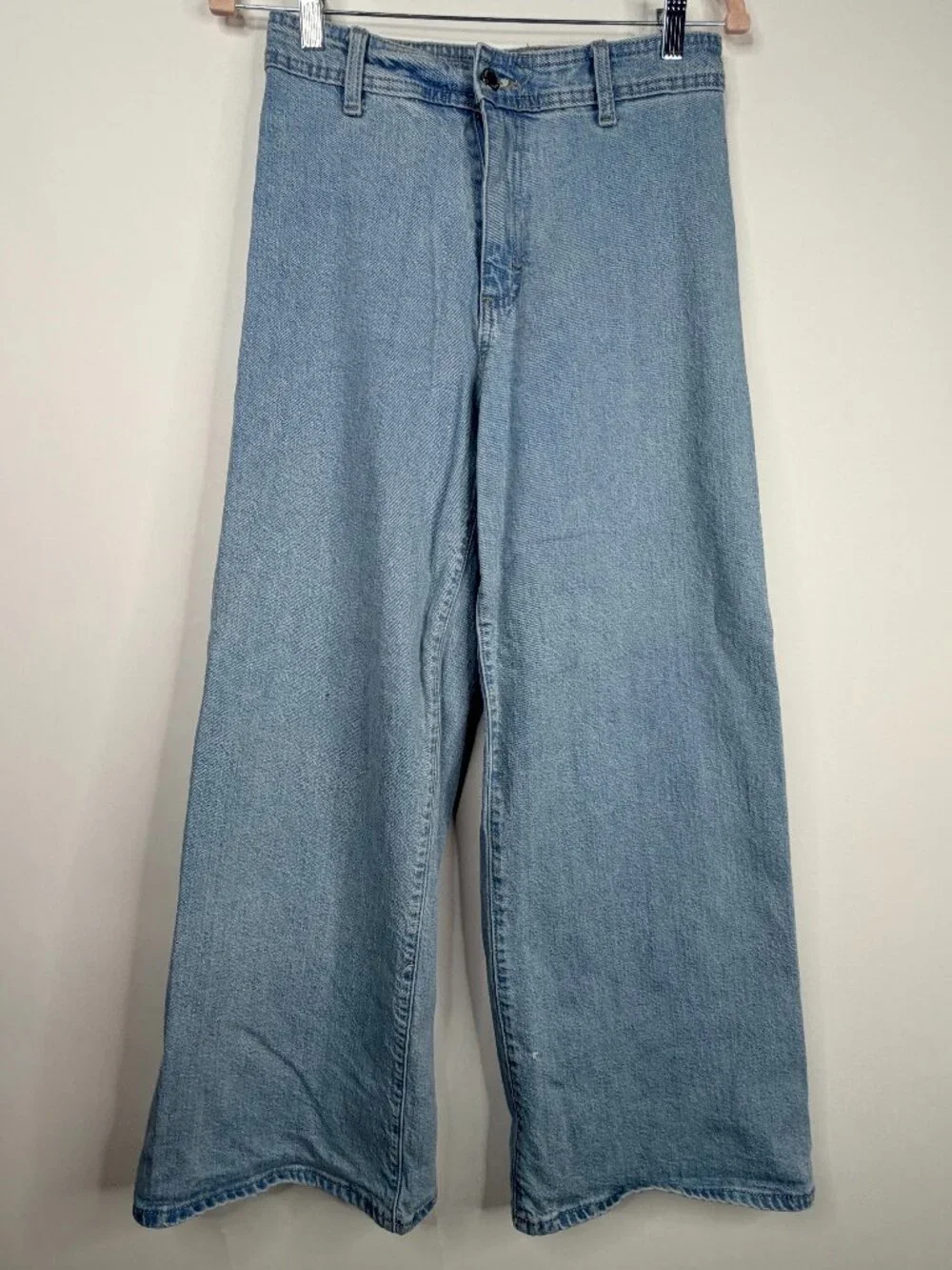 Universal Thread Sailor Wide Leg Jeans High Rise Light Wash 4R #A3243